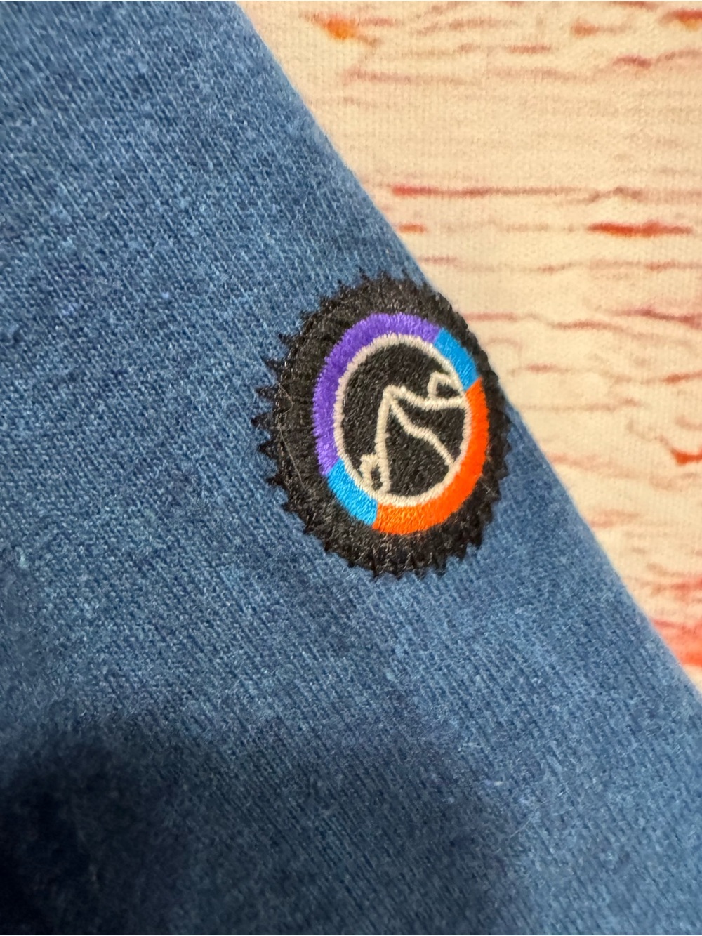 Patagonia Fitz Roy Icon Responsibli-Tee in Lagom Blue Sz M - Picture 5 of 7